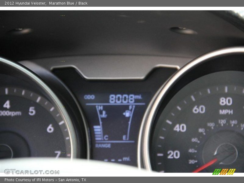 Marathon Blue / Black 2012 Hyundai Veloster
