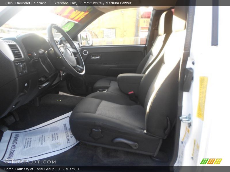 Summit White / Medium Pewter 2009 Chevrolet Colorado LT Extended Cab