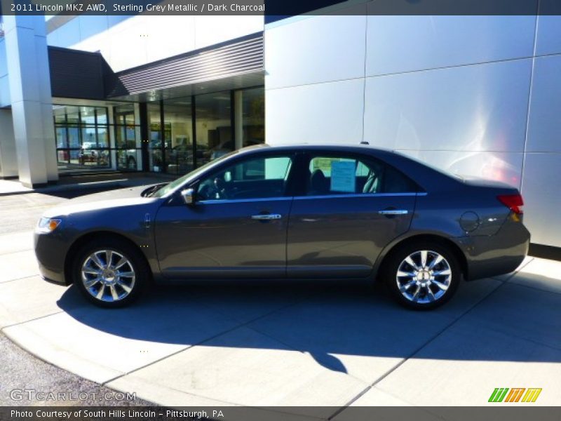 Sterling Grey Metallic / Dark Charcoal 2011 Lincoln MKZ AWD