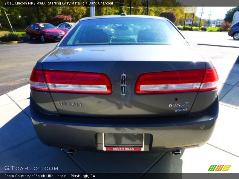 Sterling Grey Metallic / Dark Charcoal 2011 Lincoln MKZ AWD