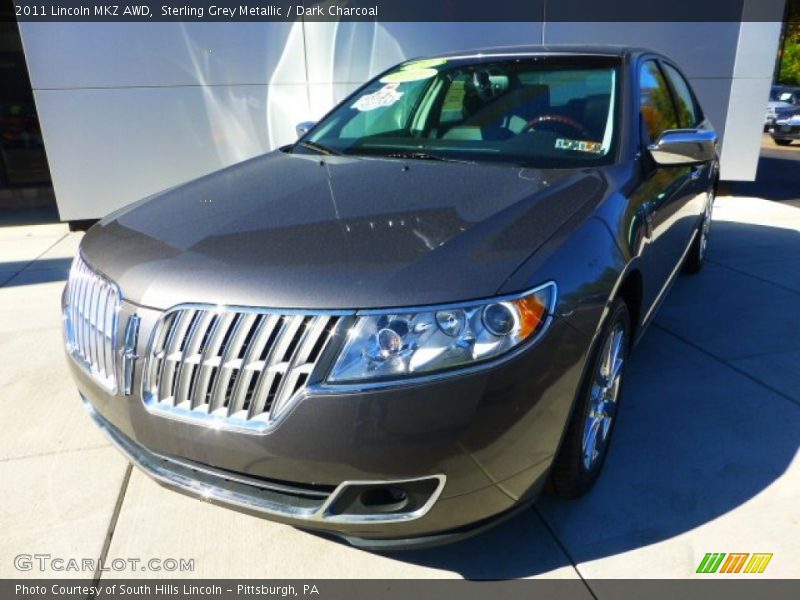 Sterling Grey Metallic / Dark Charcoal 2011 Lincoln MKZ AWD