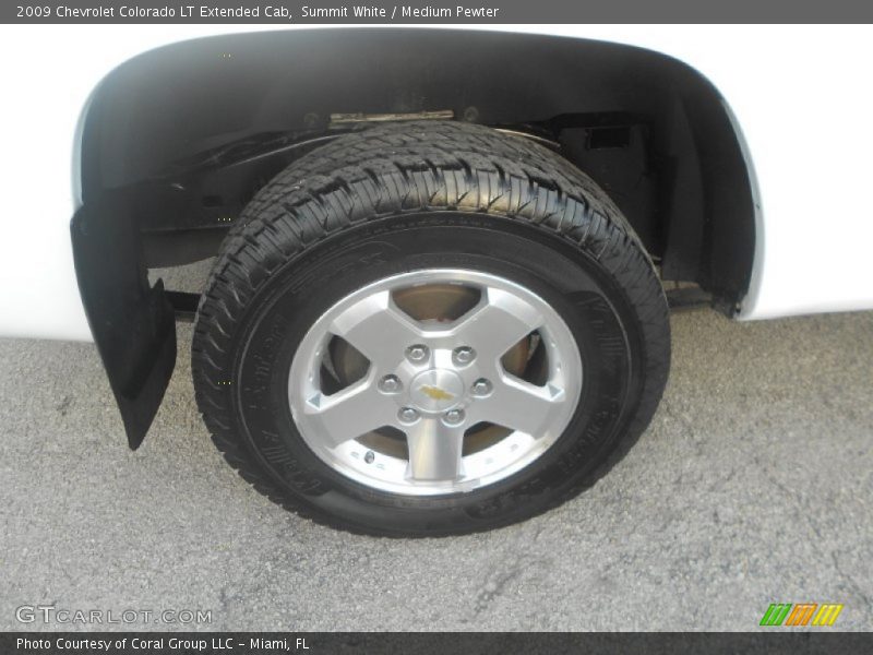 Summit White / Medium Pewter 2009 Chevrolet Colorado LT Extended Cab