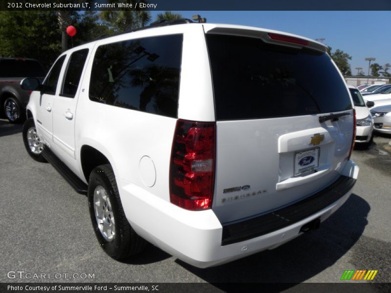 Summit White / Ebony 2012 Chevrolet Suburban LT