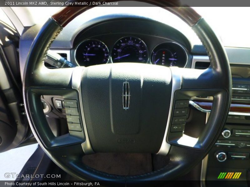 Sterling Grey Metallic / Dark Charcoal 2011 Lincoln MKZ AWD