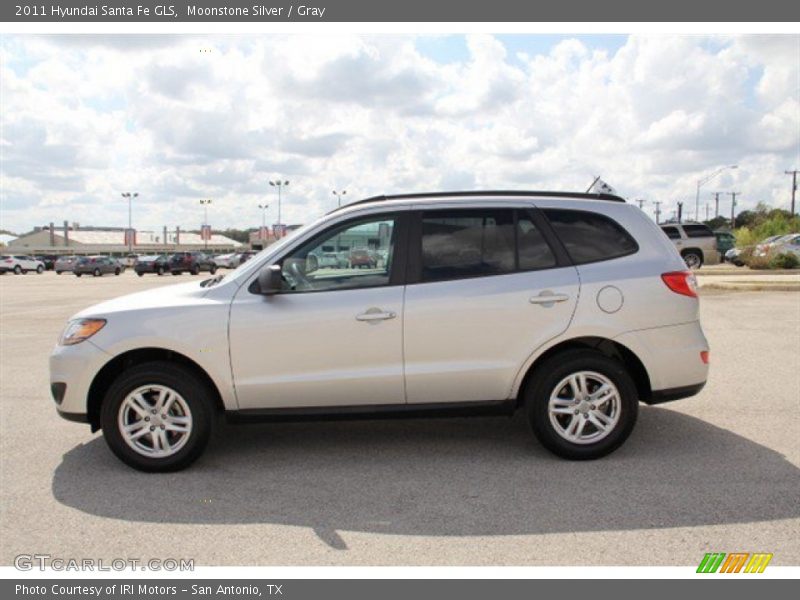 Moonstone Silver / Gray 2011 Hyundai Santa Fe GLS