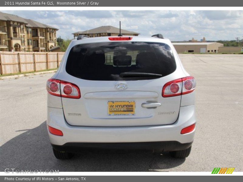 Moonstone Silver / Gray 2011 Hyundai Santa Fe GLS