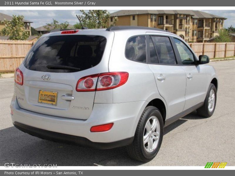 Moonstone Silver / Gray 2011 Hyundai Santa Fe GLS