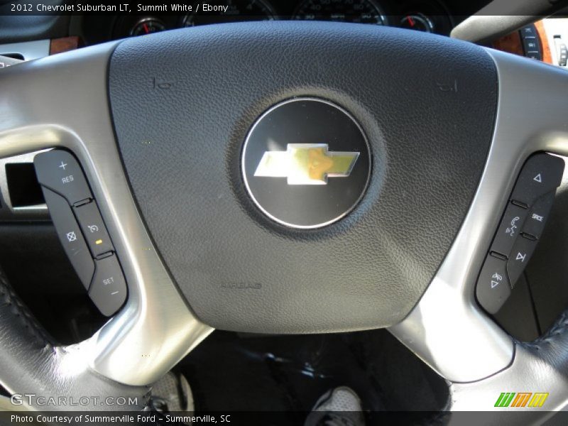 Summit White / Ebony 2012 Chevrolet Suburban LT