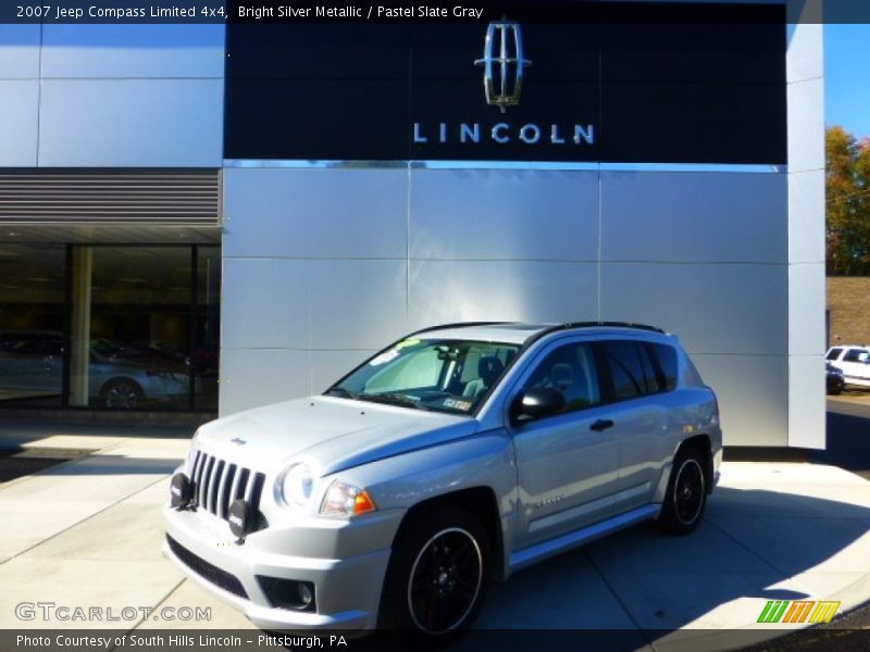 Bright Silver Metallic / Pastel Slate Gray 2007 Jeep Compass Limited 4x4
