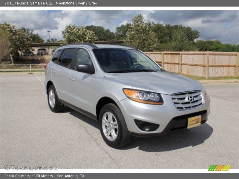Moonstone Silver / Gray 2011 Hyundai Santa Fe GLS