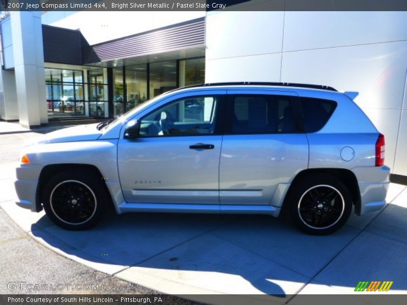 Bright Silver Metallic / Pastel Slate Gray 2007 Jeep Compass Limited 4x4