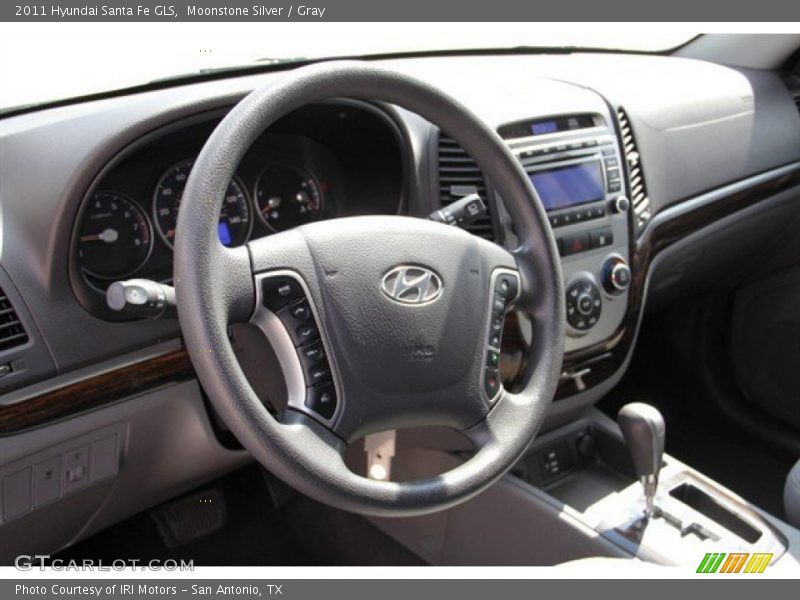 Moonstone Silver / Gray 2011 Hyundai Santa Fe GLS