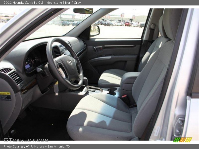 Moonstone Silver / Gray 2011 Hyundai Santa Fe GLS