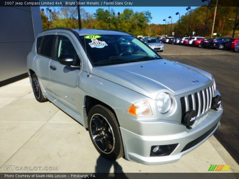 Bright Silver Metallic / Pastel Slate Gray 2007 Jeep Compass Limited 4x4