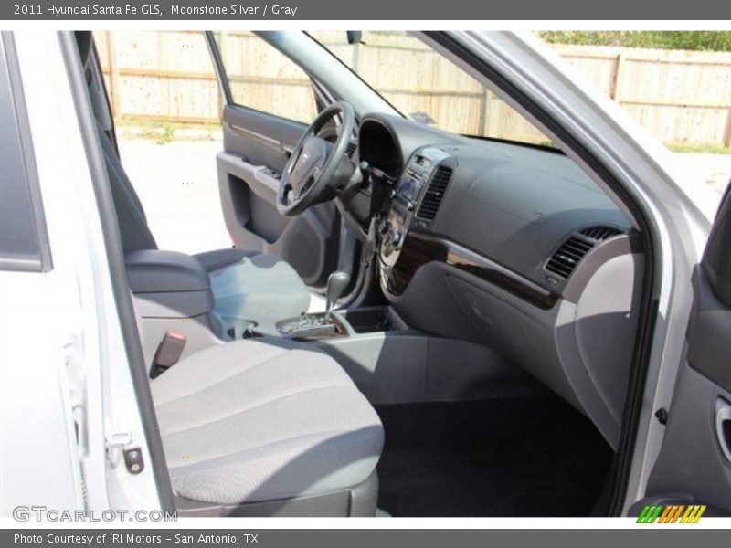 Moonstone Silver / Gray 2011 Hyundai Santa Fe GLS