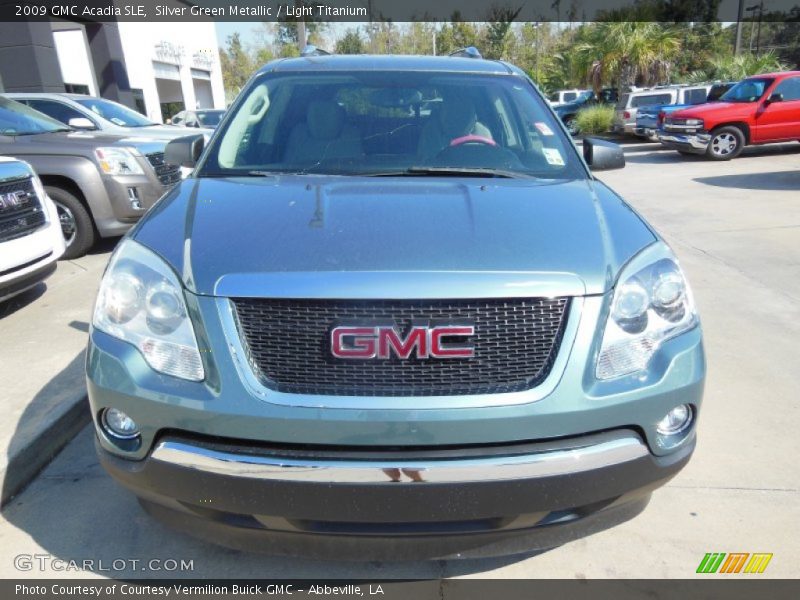 Silver Green Metallic / Light Titanium 2009 GMC Acadia SLE
