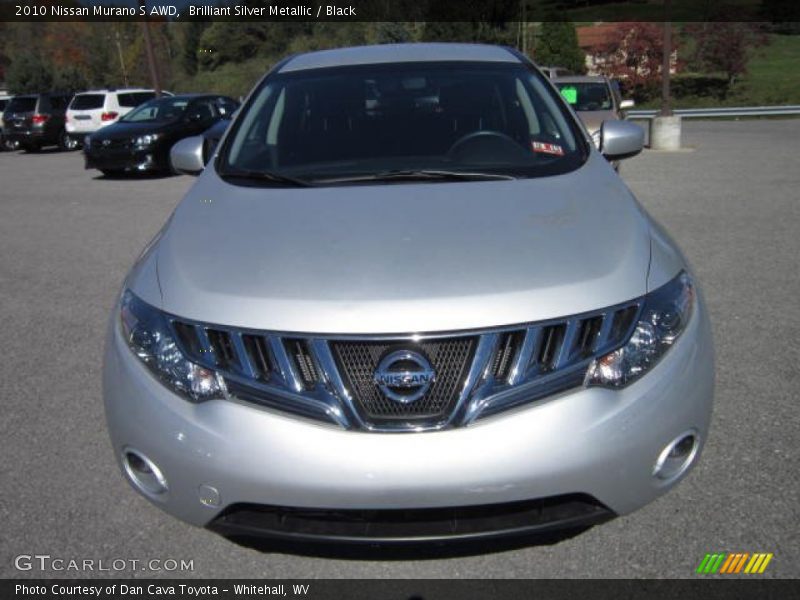 Brilliant Silver Metallic / Black 2010 Nissan Murano S AWD