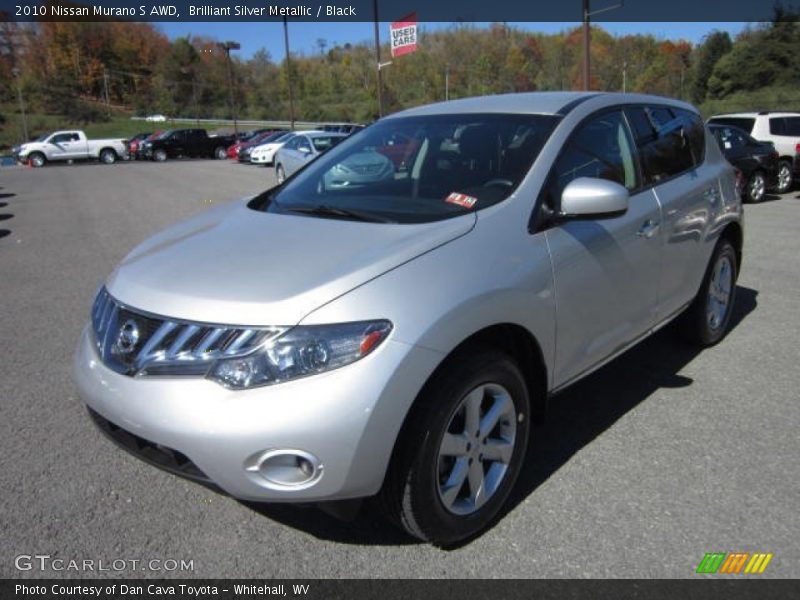 Brilliant Silver Metallic / Black 2010 Nissan Murano S AWD