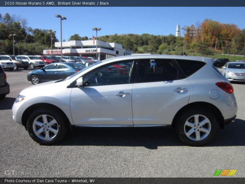 Brilliant Silver Metallic / Black 2010 Nissan Murano S AWD