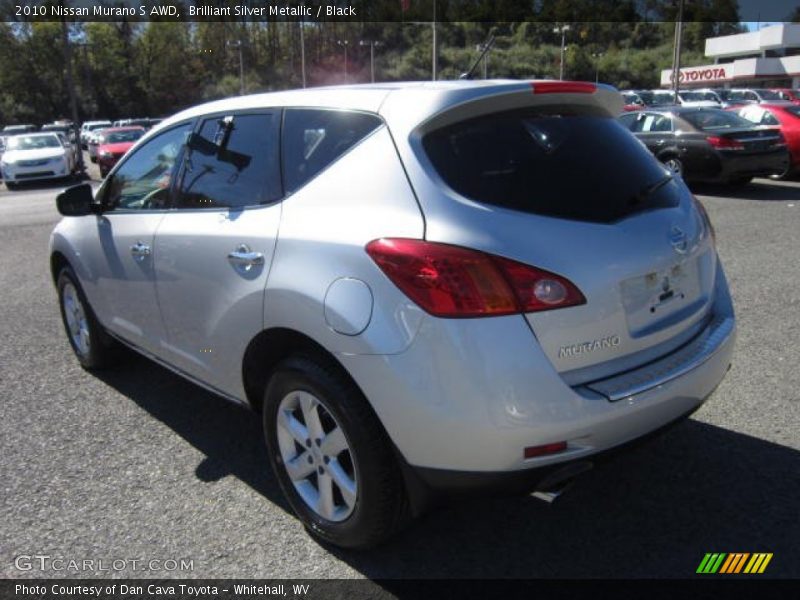 Brilliant Silver Metallic / Black 2010 Nissan Murano S AWD