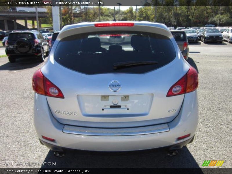 Brilliant Silver Metallic / Black 2010 Nissan Murano S AWD