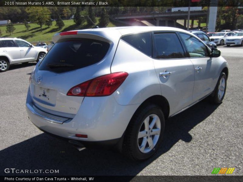 Brilliant Silver Metallic / Black 2010 Nissan Murano S AWD