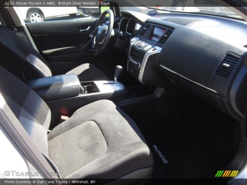 Brilliant Silver Metallic / Black 2010 Nissan Murano S AWD