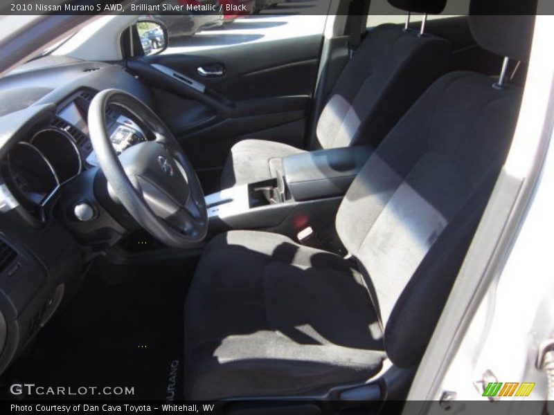 Brilliant Silver Metallic / Black 2010 Nissan Murano S AWD