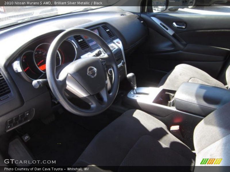 Brilliant Silver Metallic / Black 2010 Nissan Murano S AWD