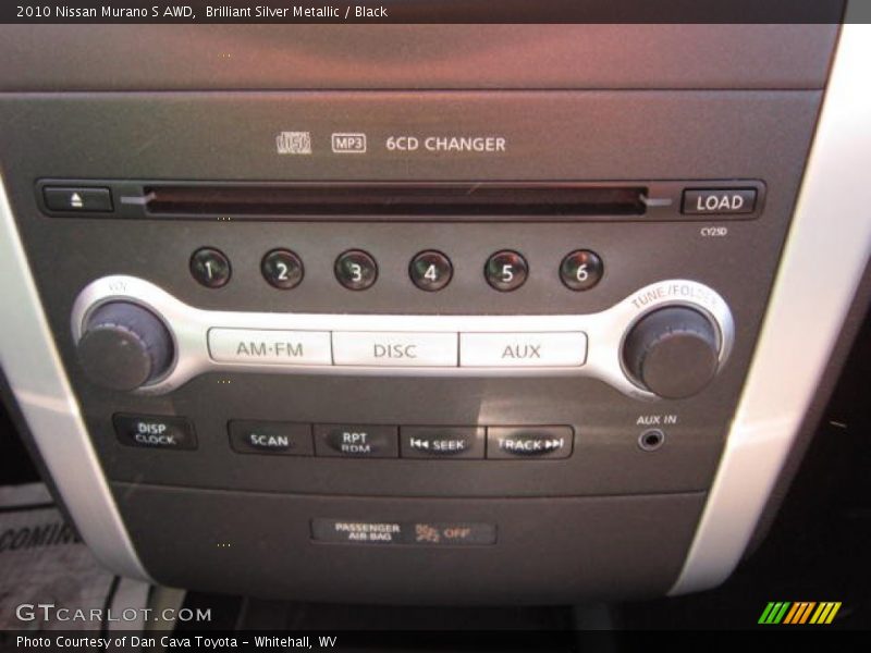 Brilliant Silver Metallic / Black 2010 Nissan Murano S AWD