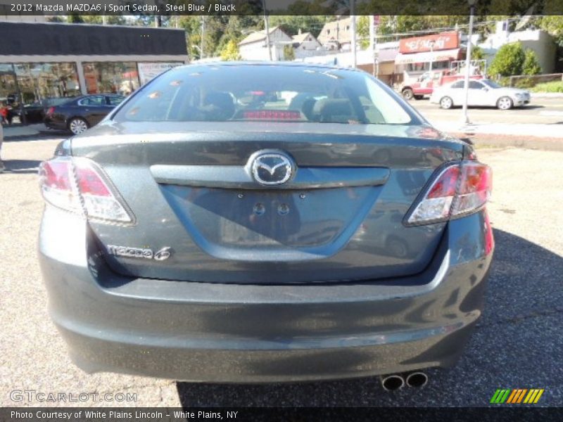 Steel Blue / Black 2012 Mazda MAZDA6 i Sport Sedan