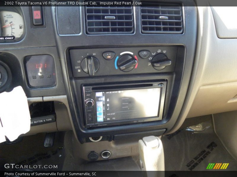 Impulse Red Pearl / Oak 2002 Toyota Tacoma V6 PreRunner TRD Double Cab