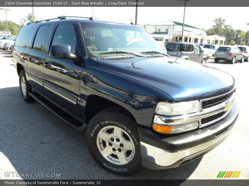 Dark Blue Metallic / Gray/Dark Charcoal 2004 Chevrolet Suburban 1500 LT