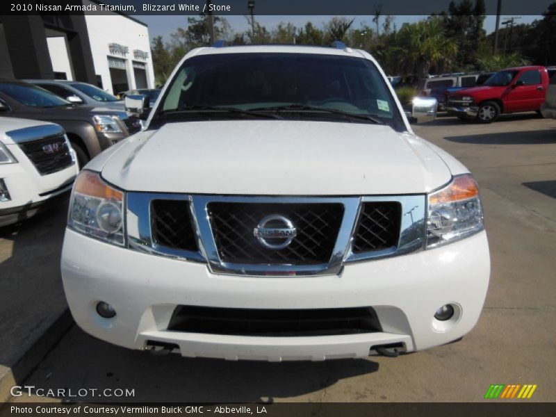 Blizzard White / Stone 2010 Nissan Armada Titanium