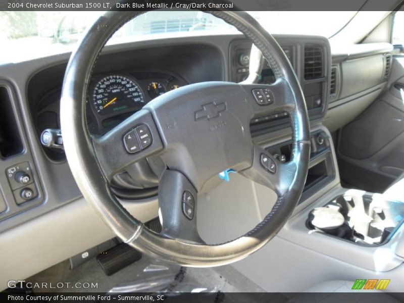 Dark Blue Metallic / Gray/Dark Charcoal 2004 Chevrolet Suburban 1500 LT