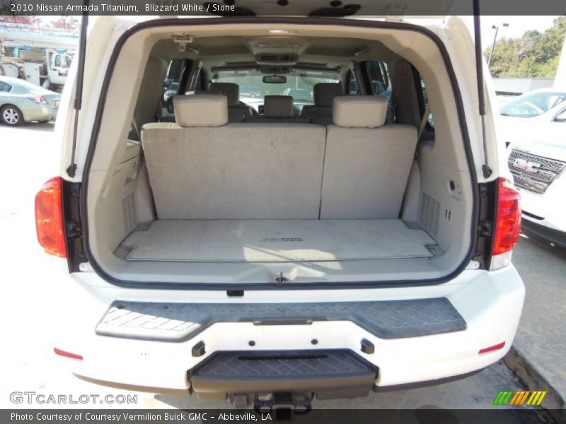 Blizzard White / Stone 2010 Nissan Armada Titanium