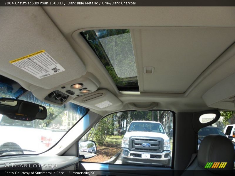 Dark Blue Metallic / Gray/Dark Charcoal 2004 Chevrolet Suburban 1500 LT