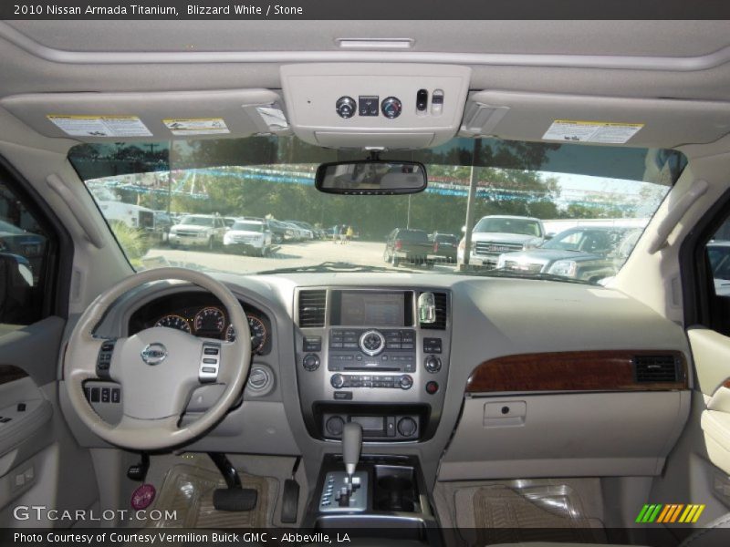 Blizzard White / Stone 2010 Nissan Armada Titanium
