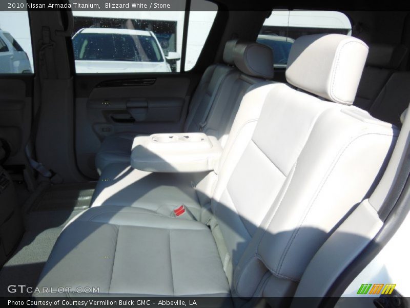 Blizzard White / Stone 2010 Nissan Armada Titanium