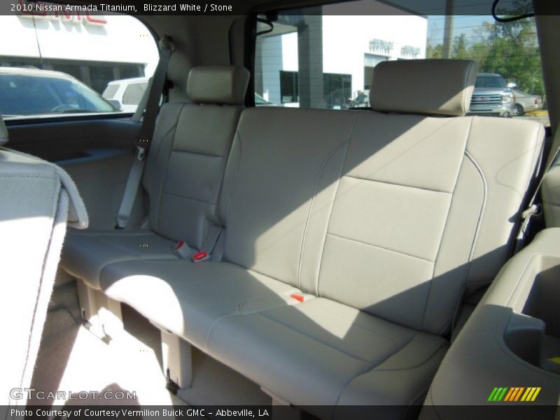 Blizzard White / Stone 2010 Nissan Armada Titanium
