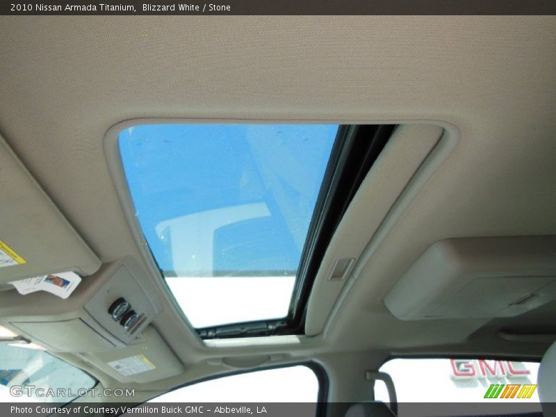 Blizzard White / Stone 2010 Nissan Armada Titanium