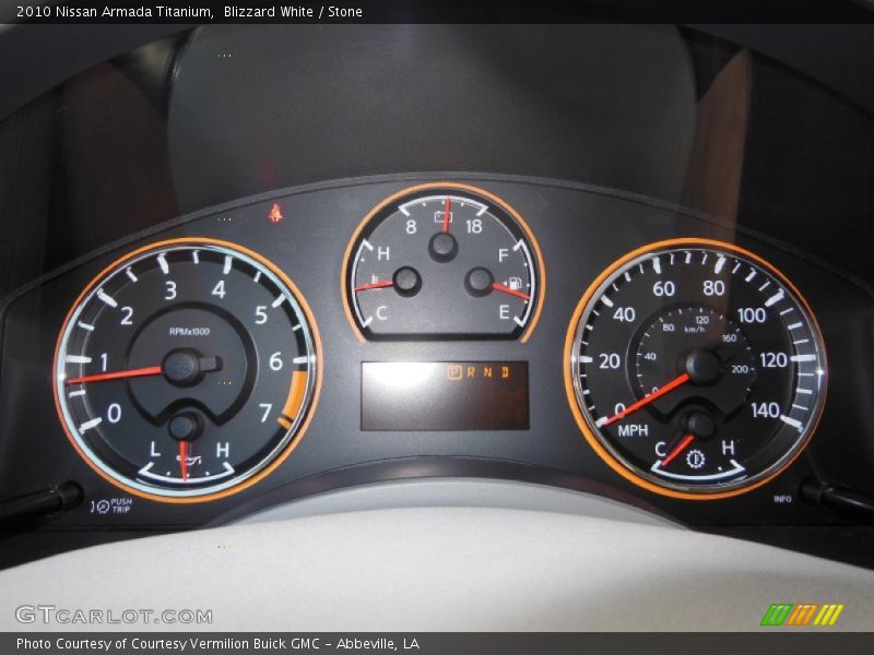Blizzard White / Stone 2010 Nissan Armada Titanium