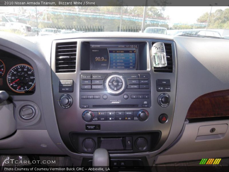 Blizzard White / Stone 2010 Nissan Armada Titanium