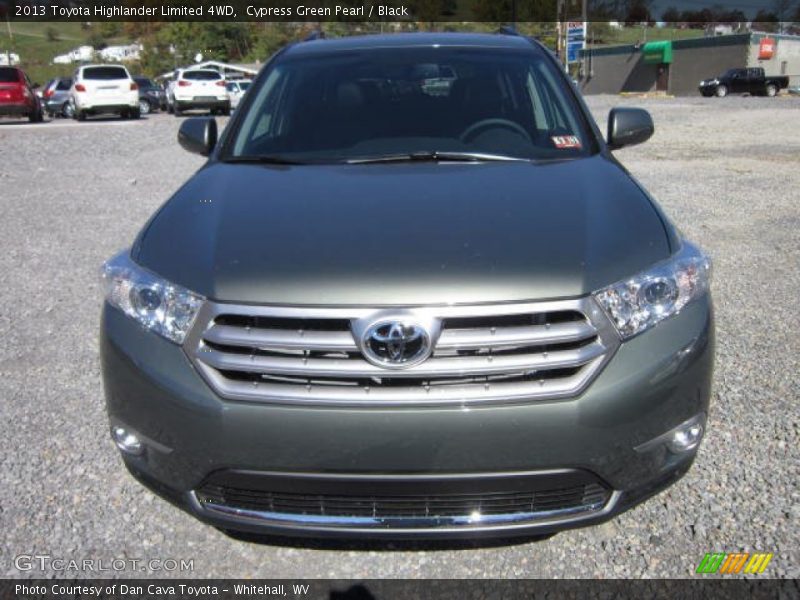 Cypress Green Pearl / Black 2013 Toyota Highlander Limited 4WD