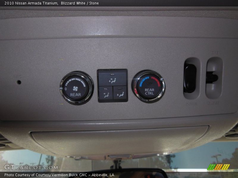Blizzard White / Stone 2010 Nissan Armada Titanium