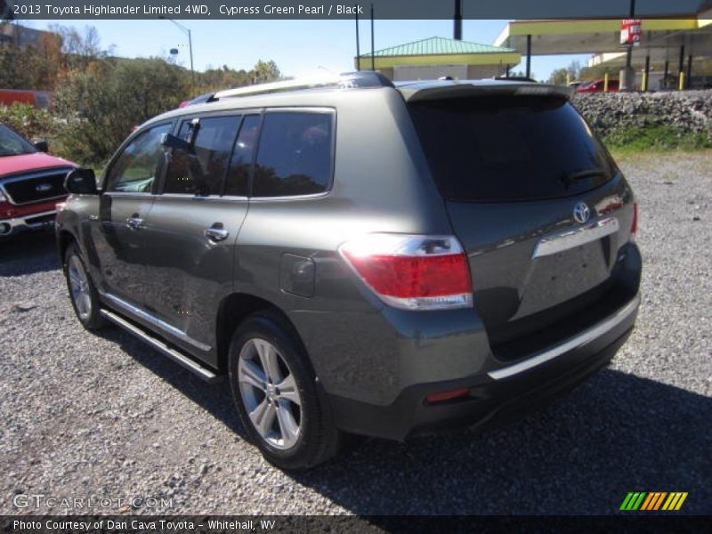 Cypress Green Pearl / Black 2013 Toyota Highlander Limited 4WD