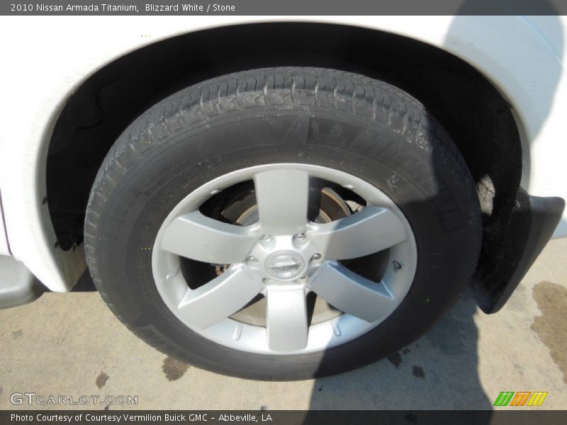 Blizzard White / Stone 2010 Nissan Armada Titanium