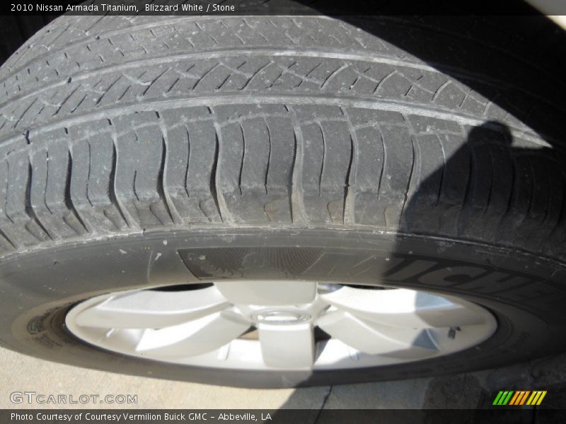 Blizzard White / Stone 2010 Nissan Armada Titanium
