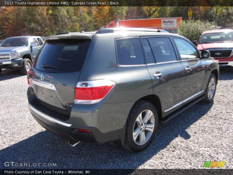Cypress Green Pearl / Black 2013 Toyota Highlander Limited 4WD