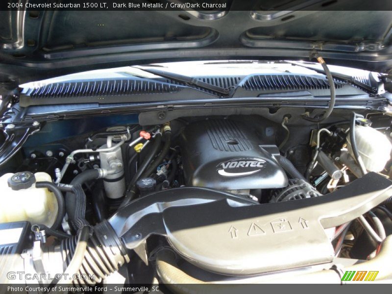 Dark Blue Metallic / Gray/Dark Charcoal 2004 Chevrolet Suburban 1500 LT
